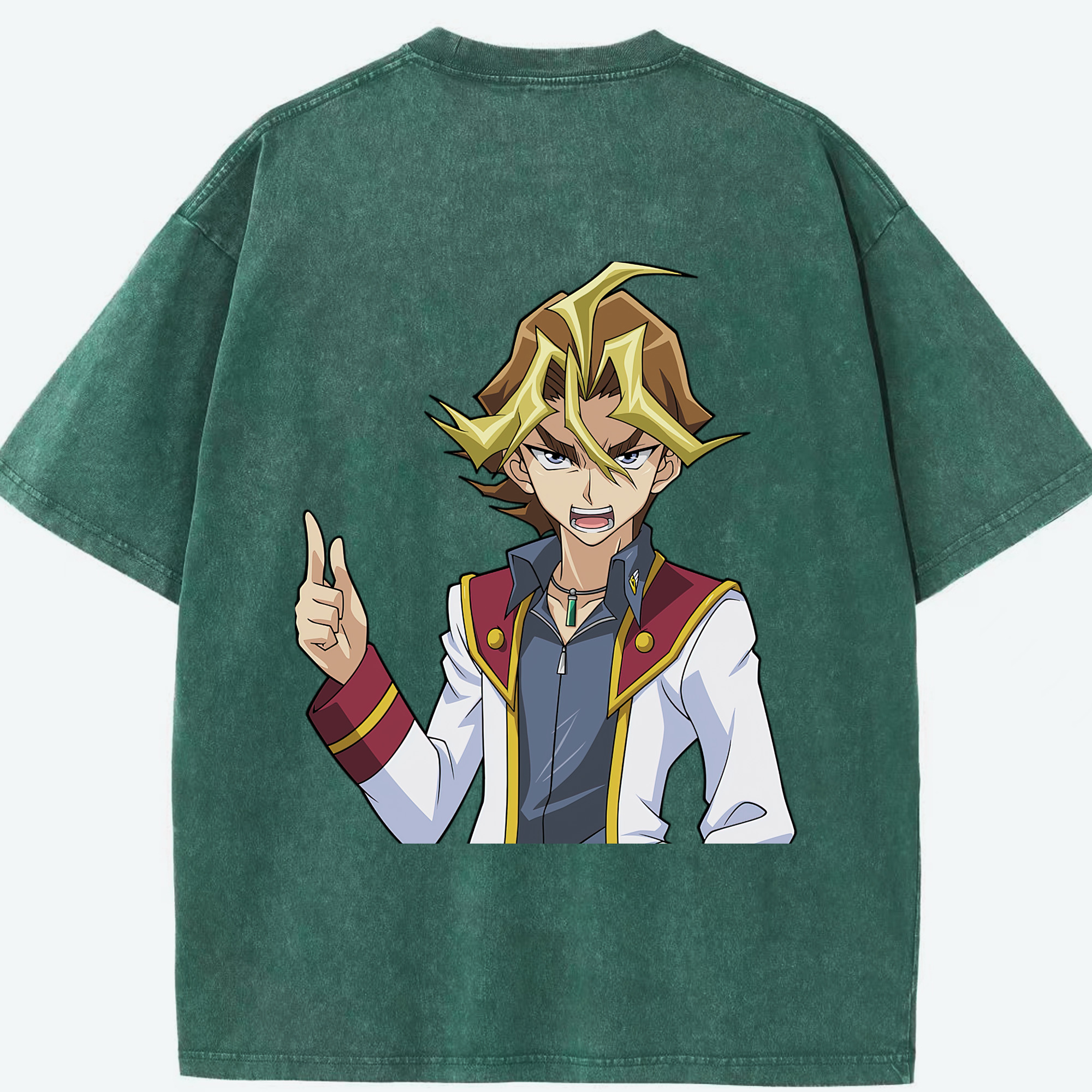 （画像用） 遊☆戯☆王 Yu-Gi-Oh! 綿100% ヴィンテージ風 半袖Tシャツ（背面プリント）